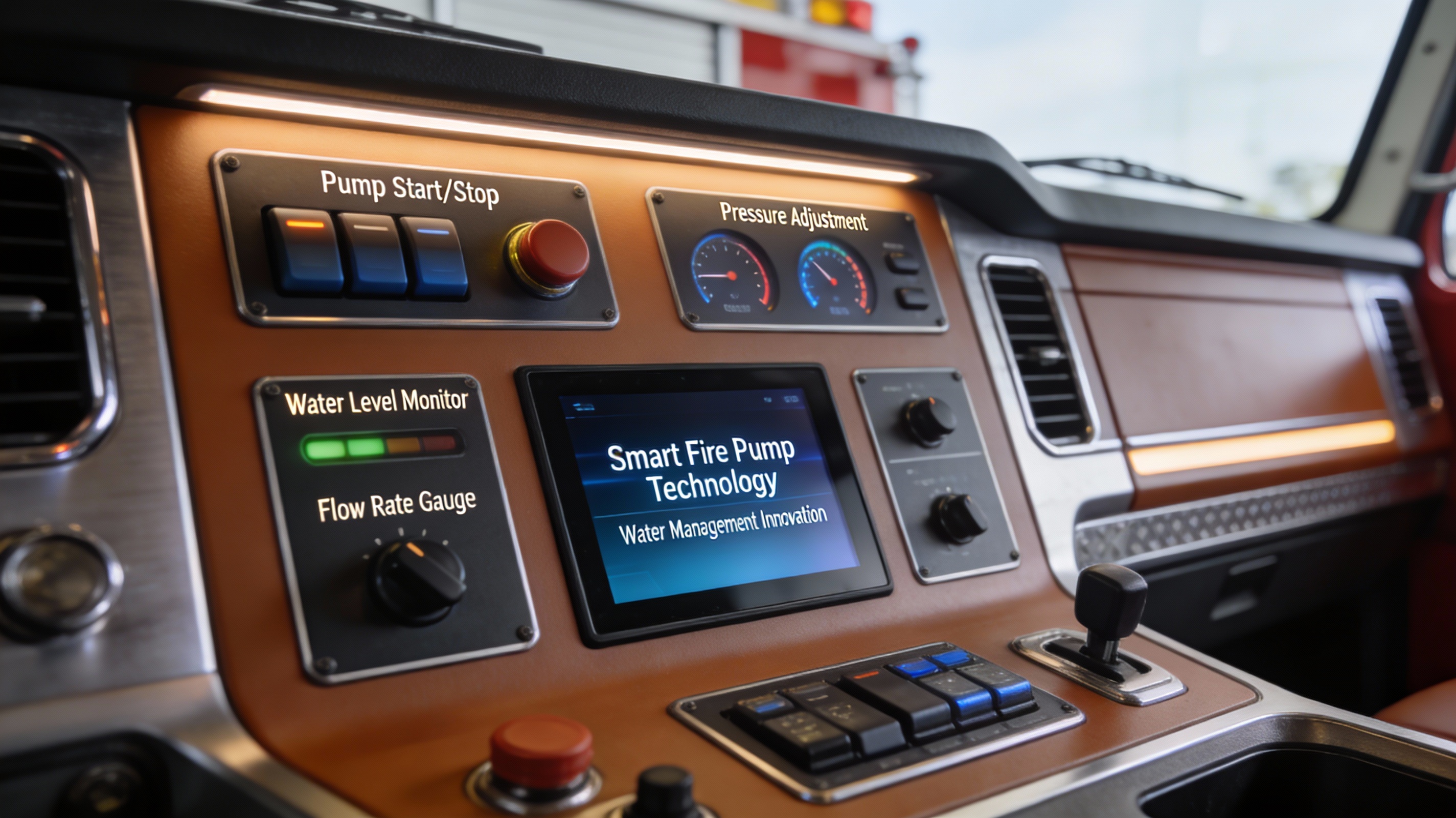 Advanced Fire Truck Control Dashboard