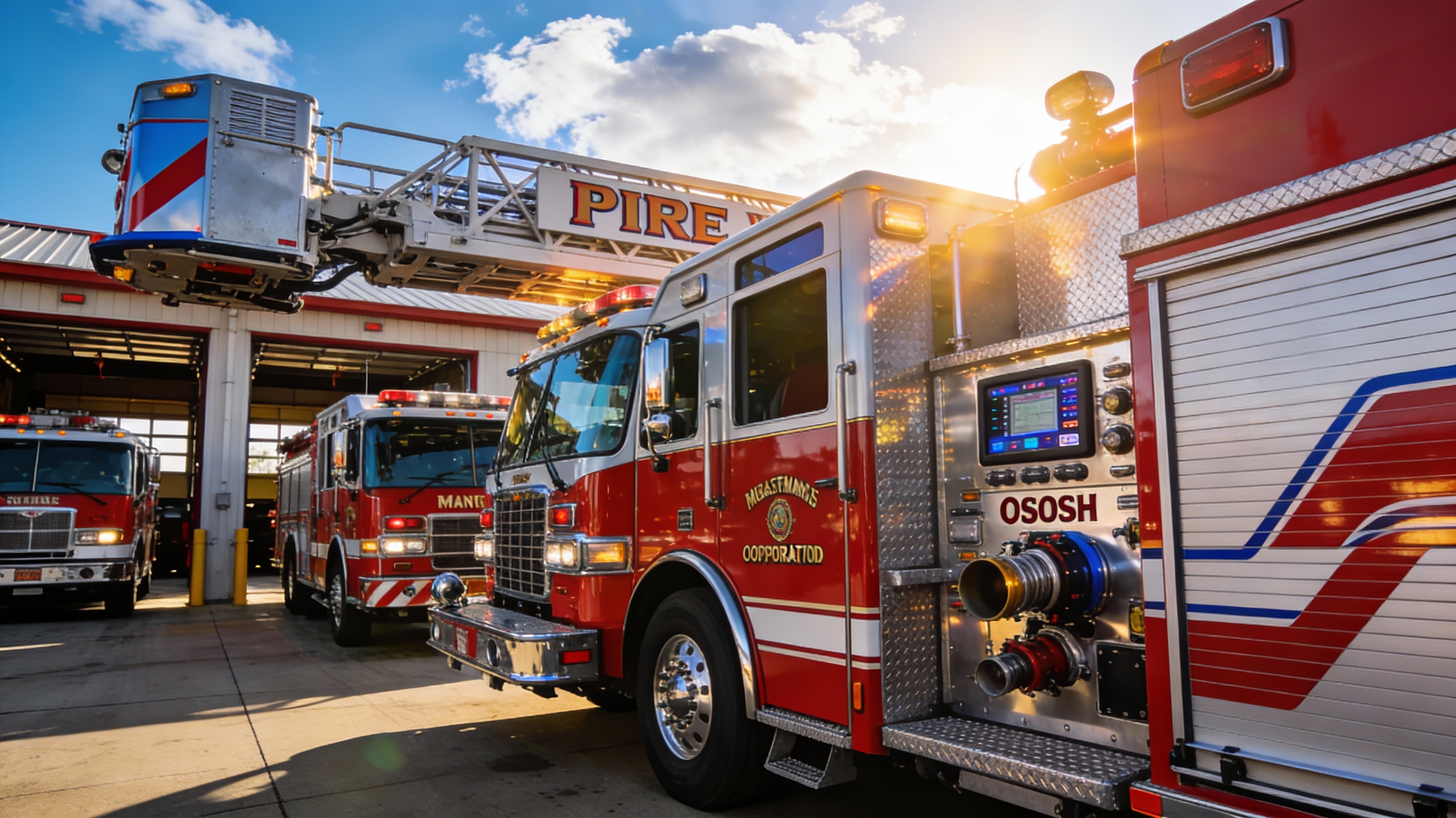 Modern Pumper Fire Trucks