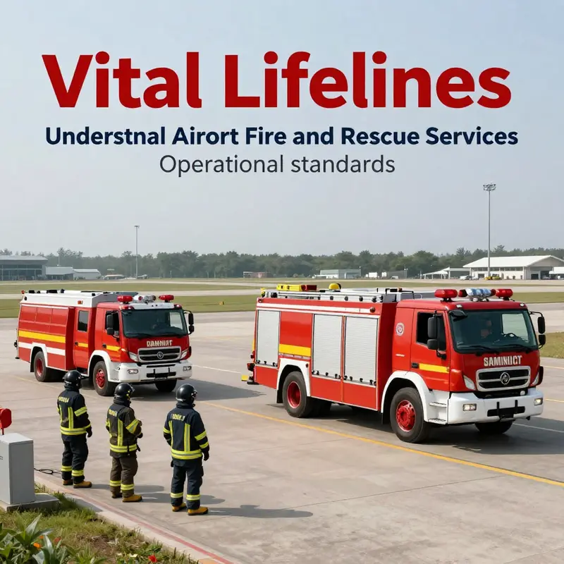 Airport rescue personnel springing into action for an incident response.
