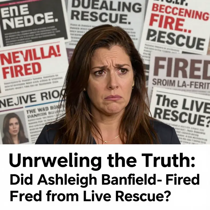 A visual representation of the public confusion regarding Ashleigh Banfield’s career status.