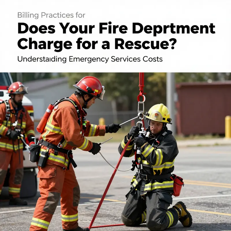 Firefighters responding to an emergency, depicting the public service aspect of fire department rescues.