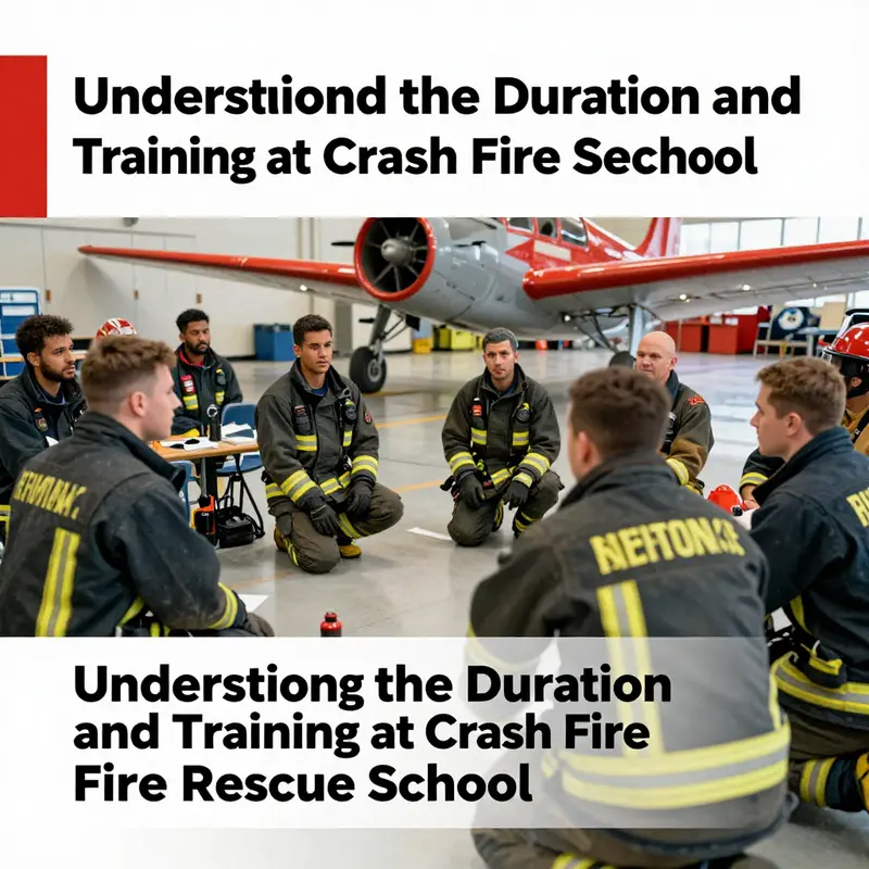 Trainees discussing aircraft firefighting techniques in a structured classroom environment.