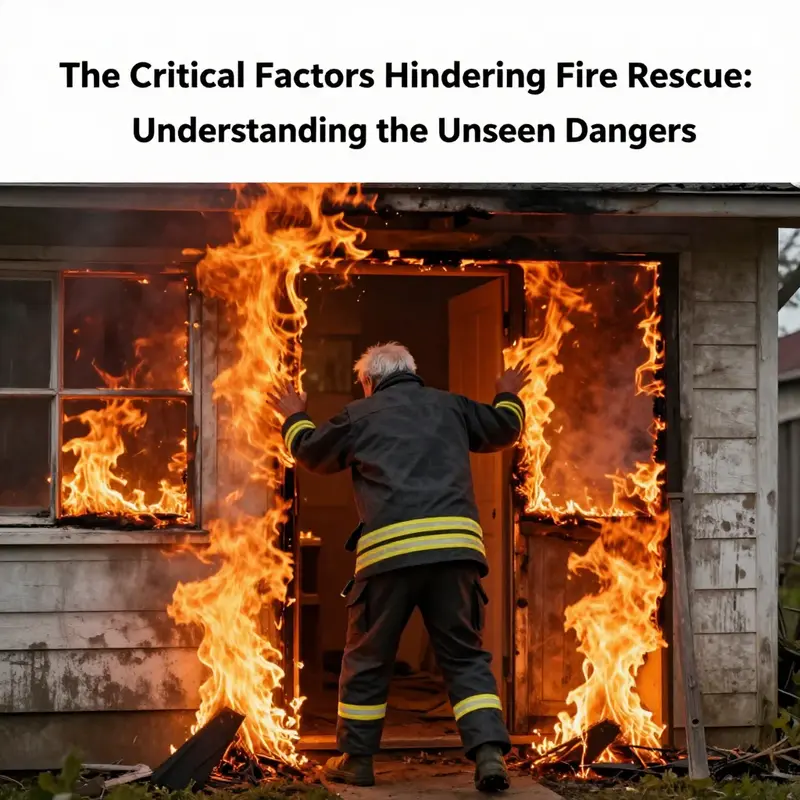 An elderly individual attempting to escape a fire in an isolated home.