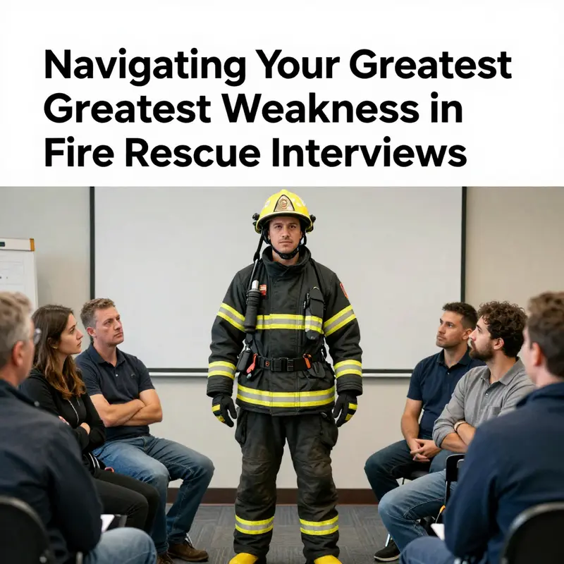 Firefighters engaging in a discussion about interview strategies, exemplifying teamwork and communication.