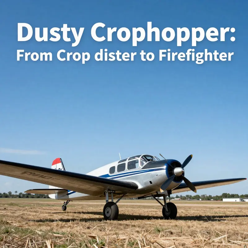 The iconic Piper PA-25 Pawnee, Dusty Crophopper’s real-world counterpart.