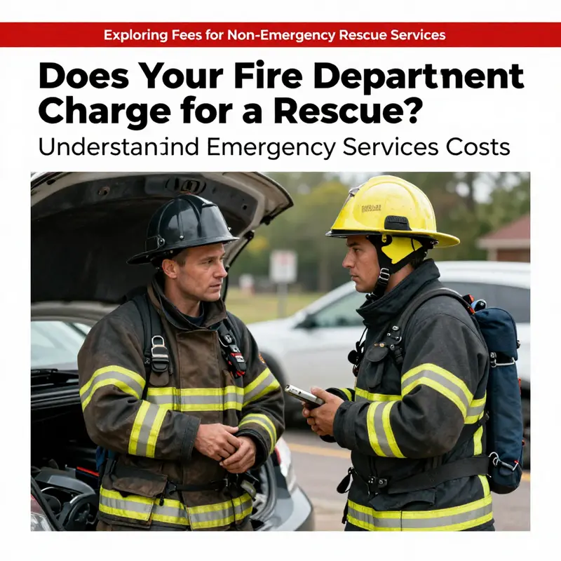 Firefighters responding to an emergency, depicting the public service aspect of fire department rescues.