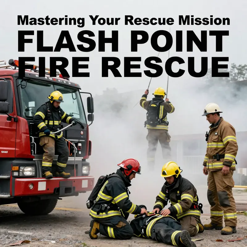 Firefighters focus on rescuing survivors, embodying the core mission of the game amidst adversity.