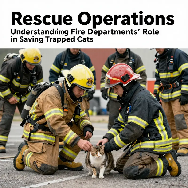 Firefighters often respond to calls for cats trapped in various situations, utilizing their skills to ensure safe recovery.
