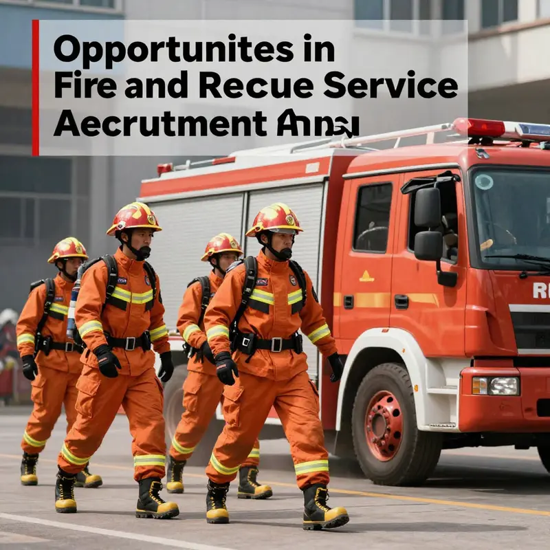 A group of firefighters in action, responding to an emergency, symbolizing strength and commitment to community safety.