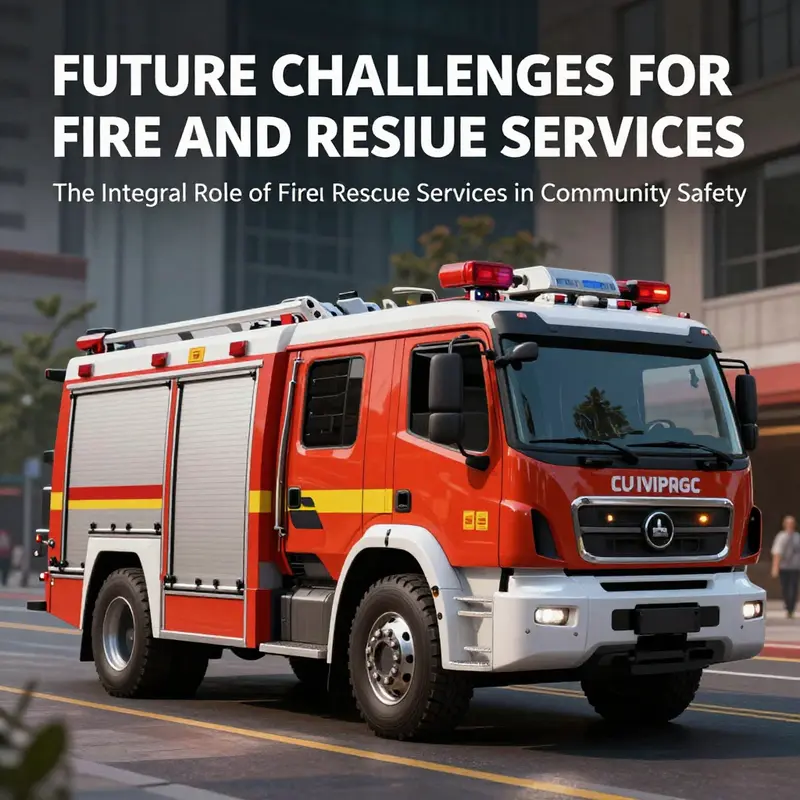 Firefighters responding to an emergency situation, demonstrating the core mission of the fire and rescue service.