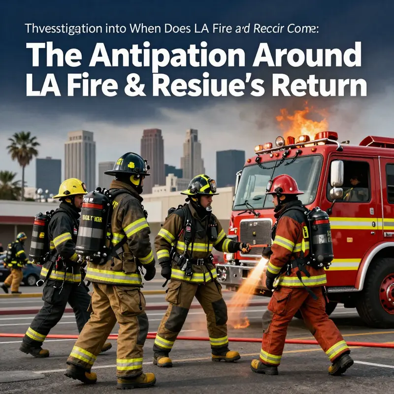 Firefighters in action during a critical rescue, highlighting the intense moments captured in LA Fire & Rescue.