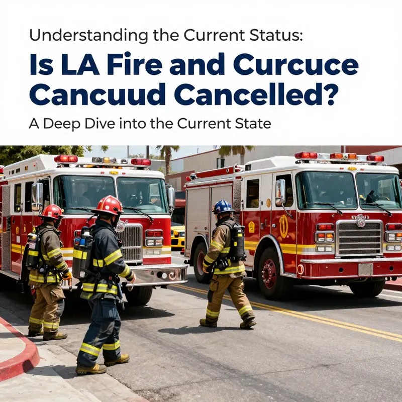 Firefighters responding to an emergency, demonstrating the ongoing operations of LA Fire and Rescue.