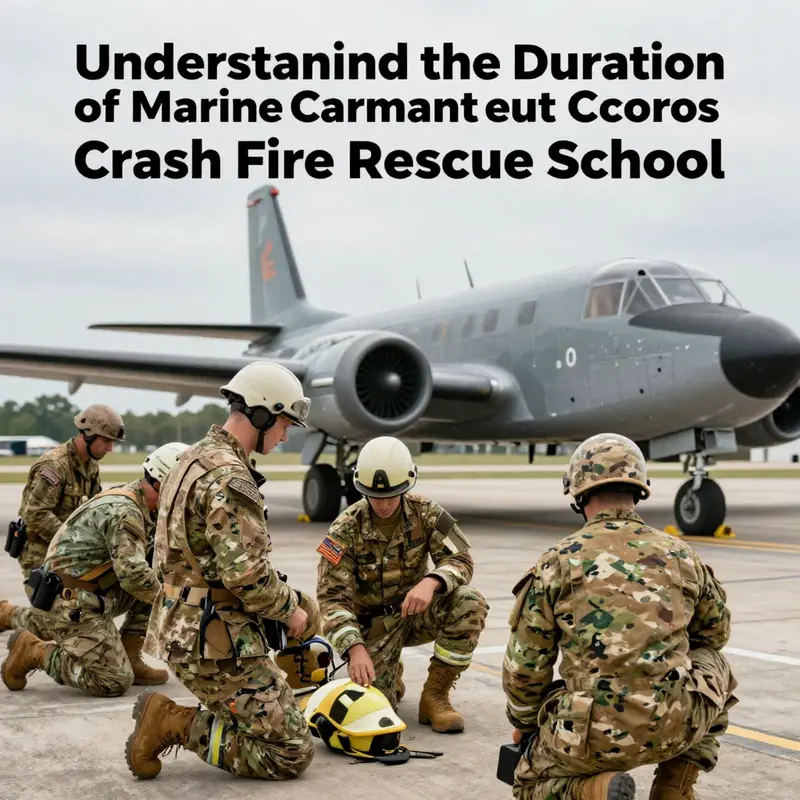 Marines participating in critical training exercises related to aircraft safety.