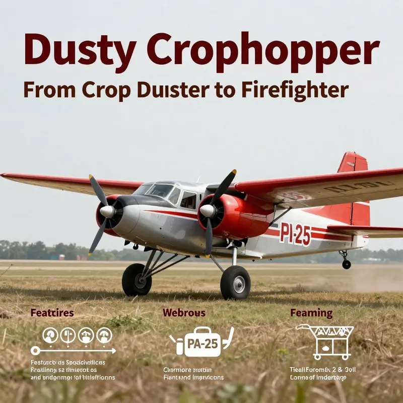 The iconic Piper PA-25 Pawnee, Dusty Crophopper’s real-world counterpart.