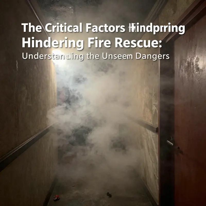 An elderly individual attempting to escape a fire in an isolated home.