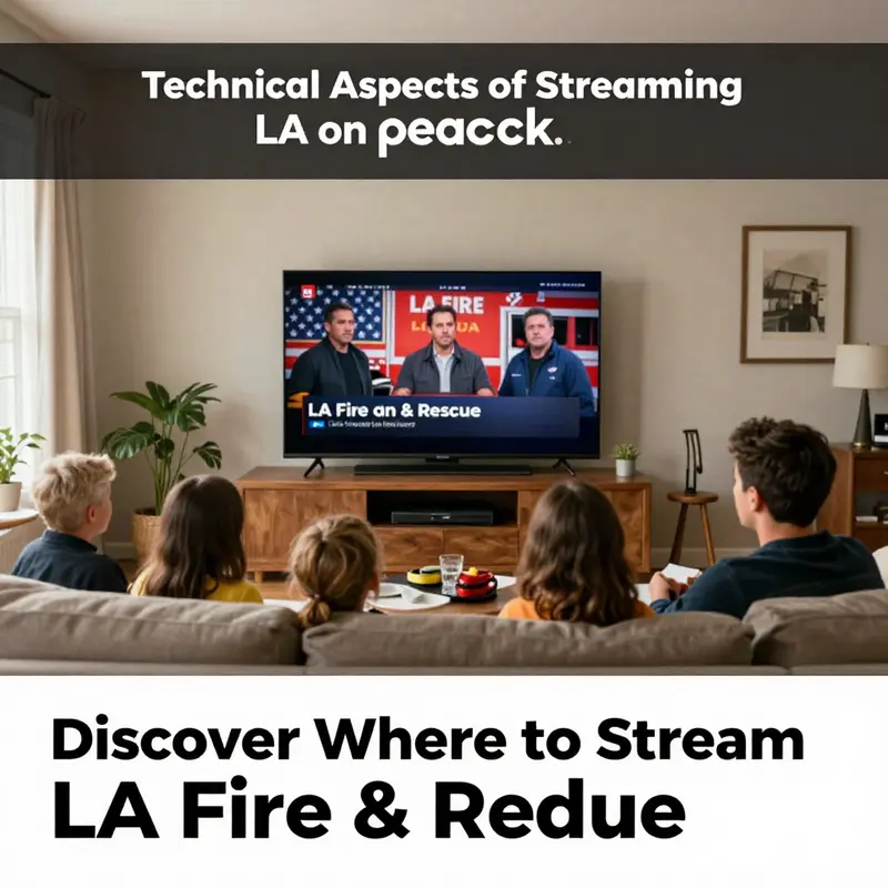 Peacock’s interface showcasing LA Fire & Rescue highlights the show’s accessibility.