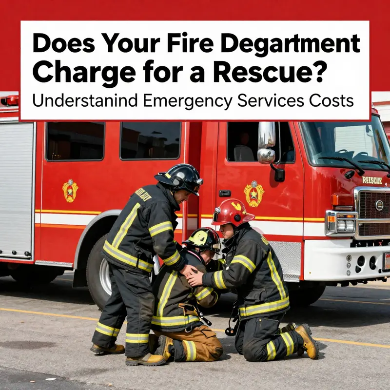 Firefighters responding to an emergency, depicting the public service aspect of fire department rescues.