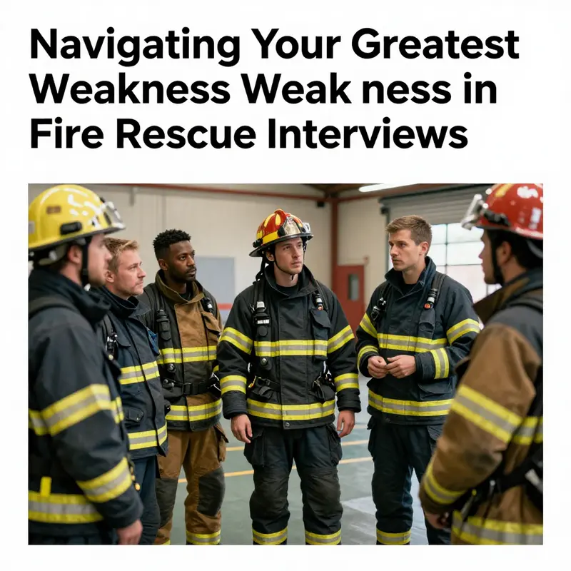 Firefighters engaging in a discussion about interview strategies, exemplifying teamwork and communication.