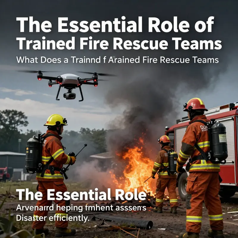 Fire rescue team showcasing their tactical expertise during a technical rescue exercise.