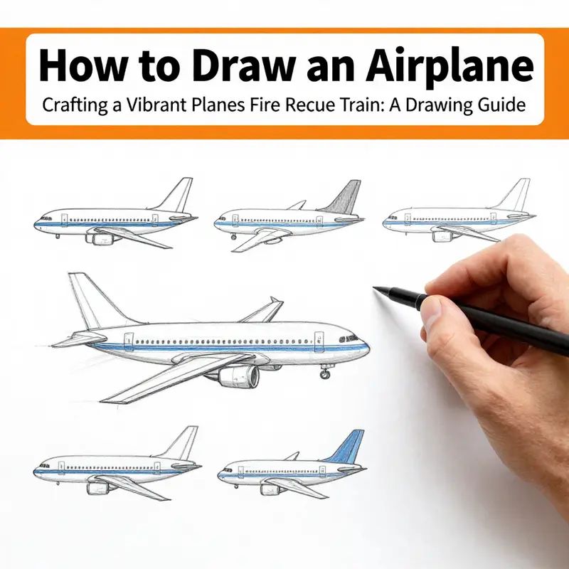Step-by-step guide illustrating the process of drawing a fire rescue truck.