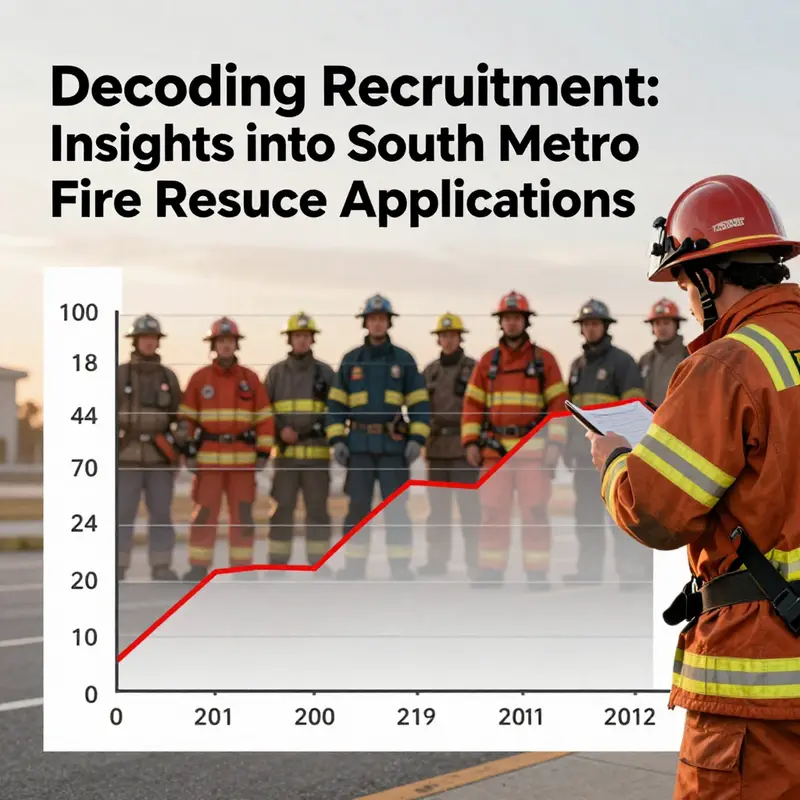 Graph illustrating application trends for South Metro Fire Rescue over the years.