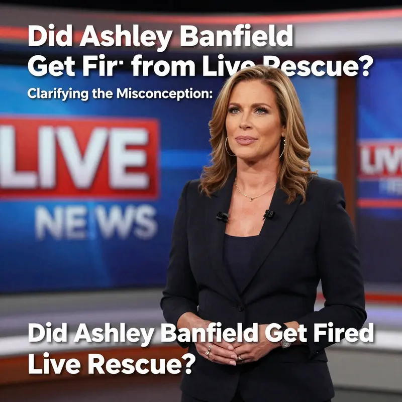 Ashley Banfield presenting live news, emphasizing her professional demeanor.