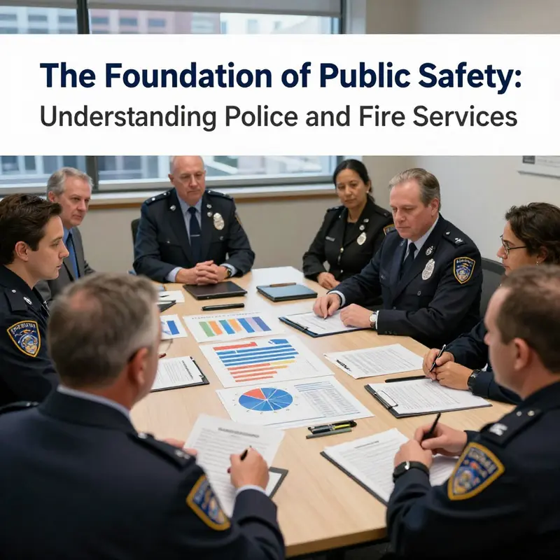 Local government officials and community members discuss strategies for enhancing police and fire services.