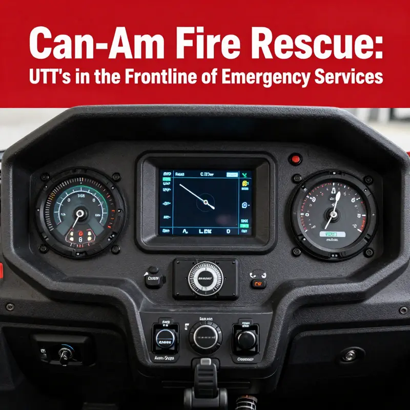 The Can-Am Defender UTV in action, illustrating its vital role in emergency service operations.