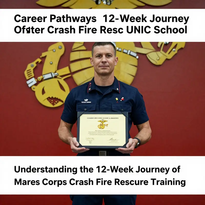 A Marine undergoing rigorous training at the Crash Fire Rescue USMC School.