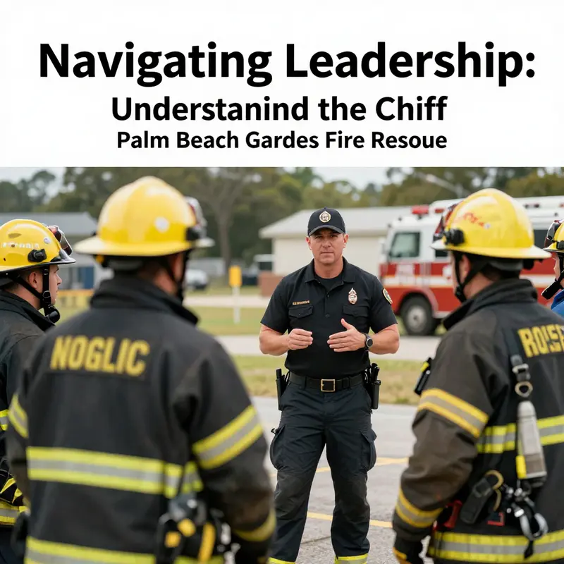 Leadership team of Palm Beach Gardens Fire Rescue, exemplifying dedication to community safety.
