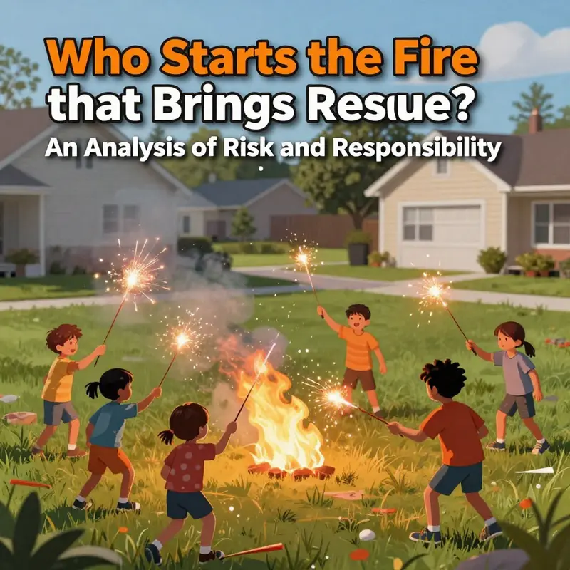 Children’s playful interactions with fireworks can lead to dangerous situations, highlighting the necessity for safety education.