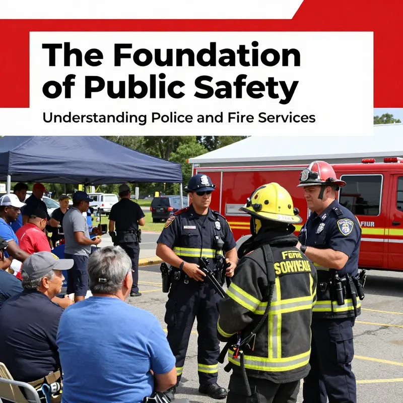 Local government officials and community members discuss strategies for enhancing police and fire services.