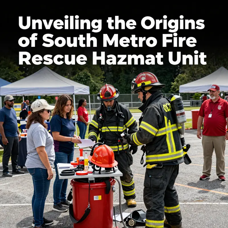 The South Metro Fire Rescue Hazmat unit at a local emergency response facility.