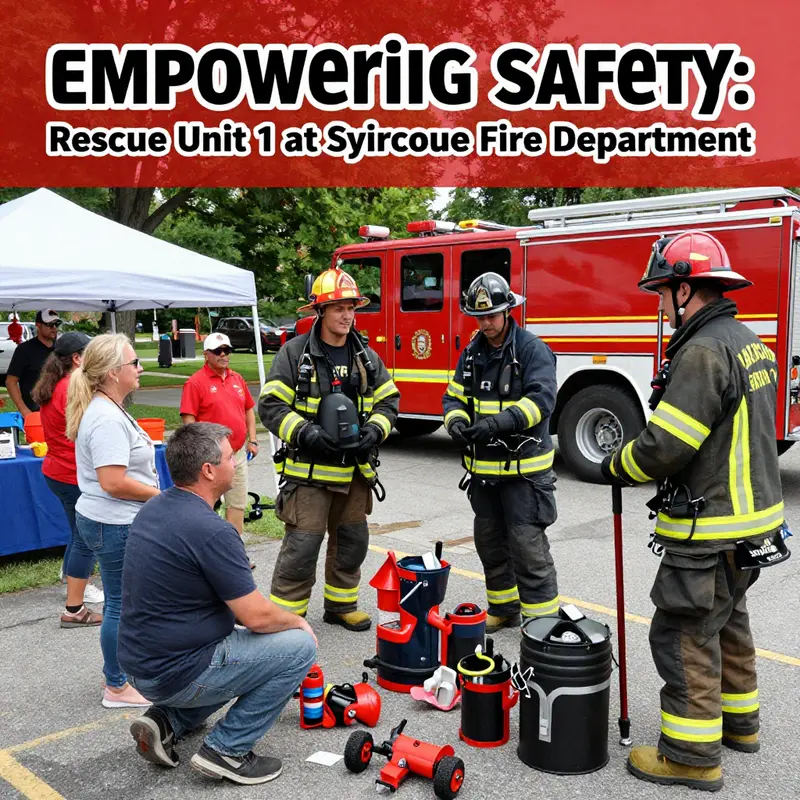 Rescue Unit 1 in action at Fire Station 1, ready to respond to emergencies.