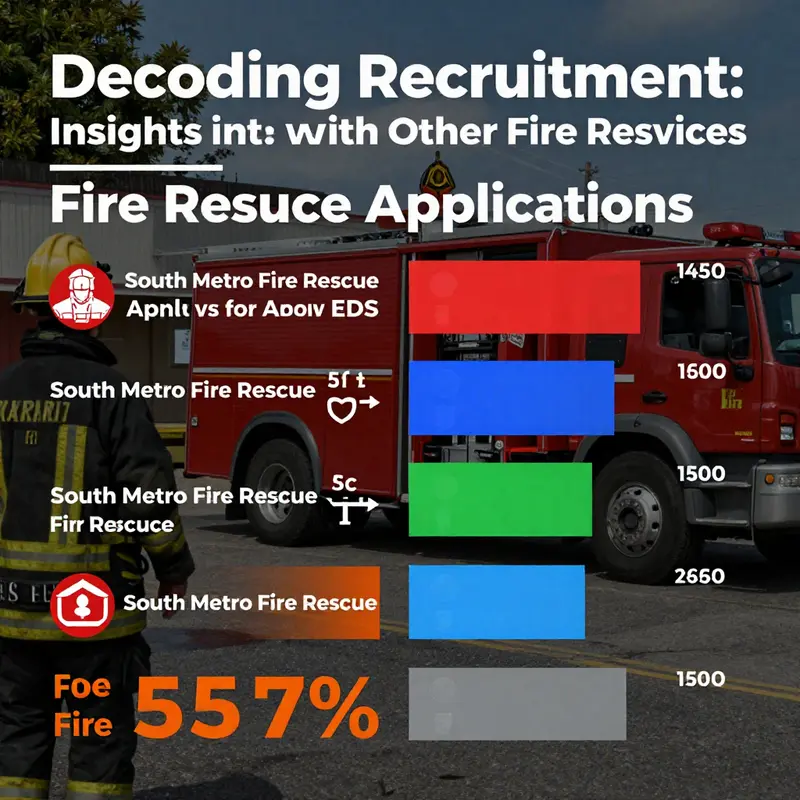 Graph illustrating application trends for South Metro Fire Rescue over the years.