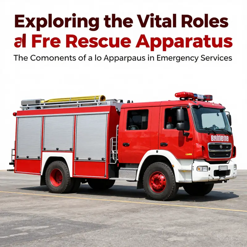 Illustration of a fire rescue apparatus detailing its critical components.