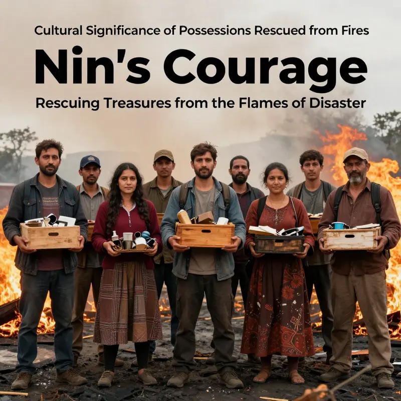 Nin’s determination to save irreplaceable possessions from a blazing fire.