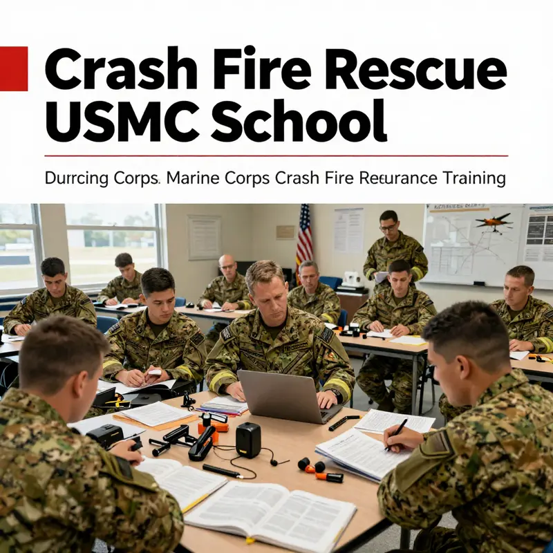 A Marine undergoing rigorous training at the Crash Fire Rescue USMC School.