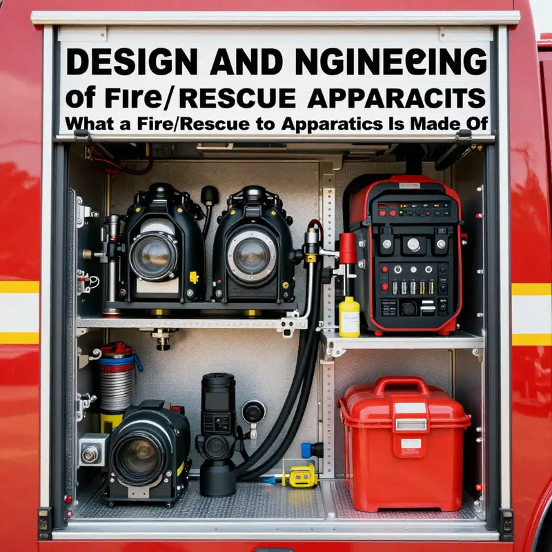 Diverse types of fire/rescue apparatus, highlighting their critical functions.