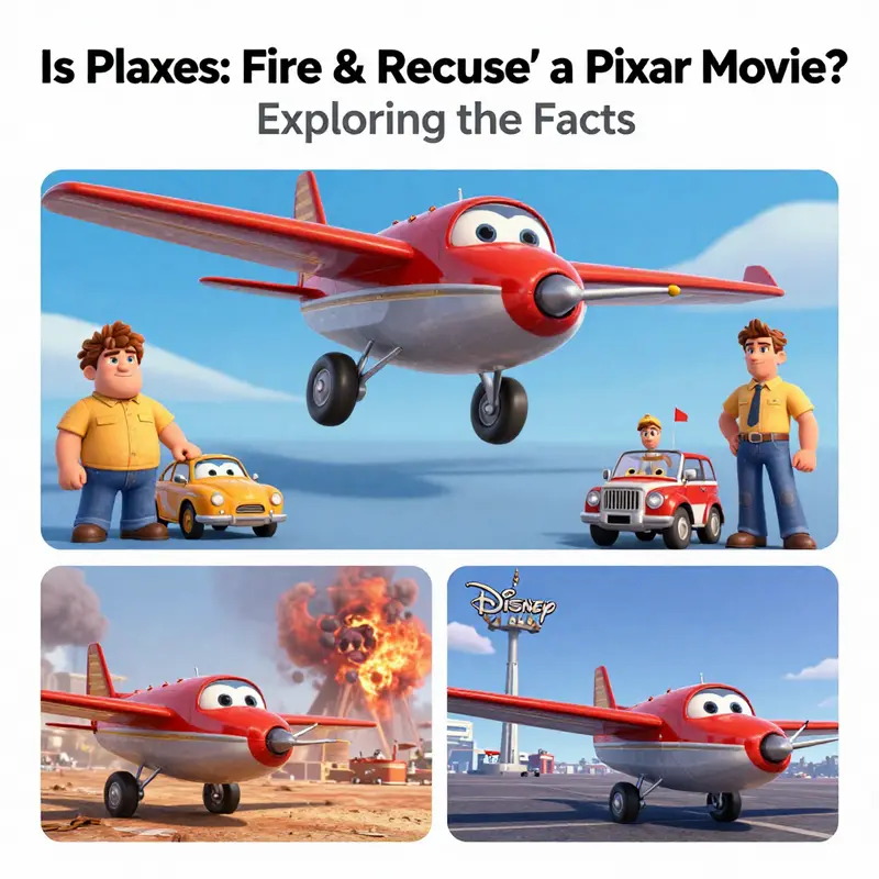 An infographic detailing the characteristics that distinguish Pixar films from those created by Disneytoon Studios.