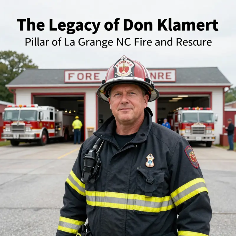 Don Klamert, a dedicated firefighter, exemplifies commitment to the La Grange NC Fire and Rescue community.