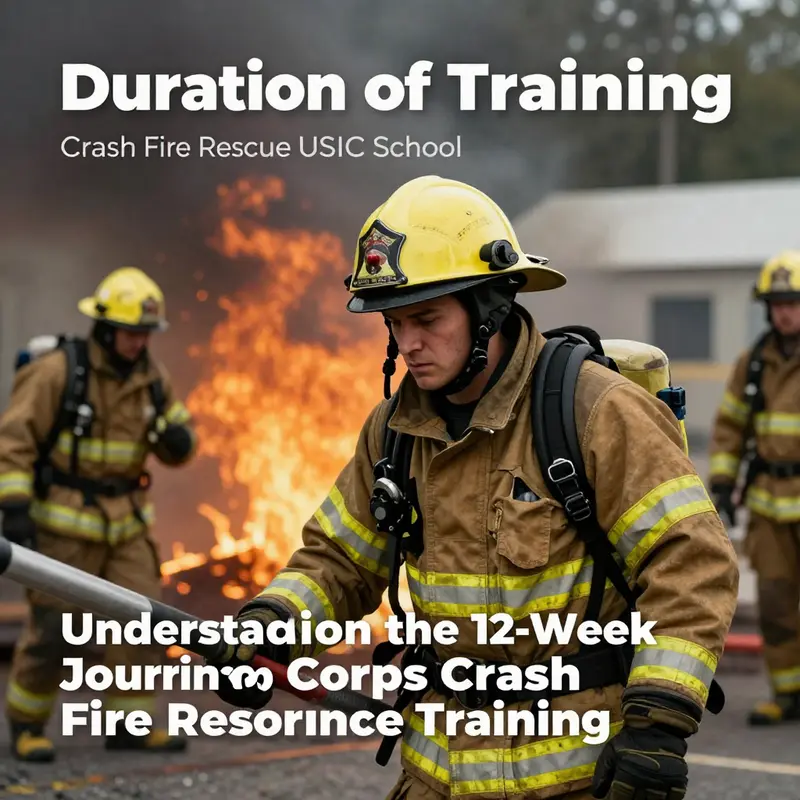 A Marine undergoing rigorous training at the Crash Fire Rescue USMC School.