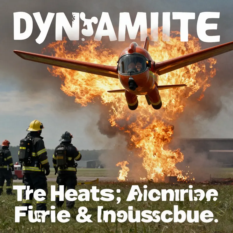 Dynamite leads her crew in a firefighting mission, showcasing her crucial role and leadership.