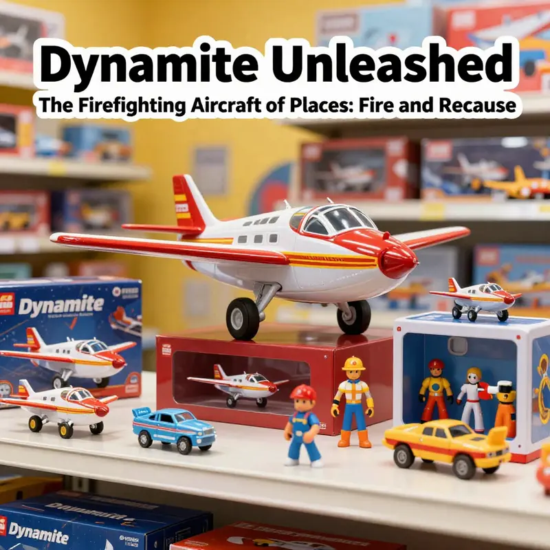 Dynamite, the firefighting aircraft, demonstrates his crucial role in battling forest fires.
