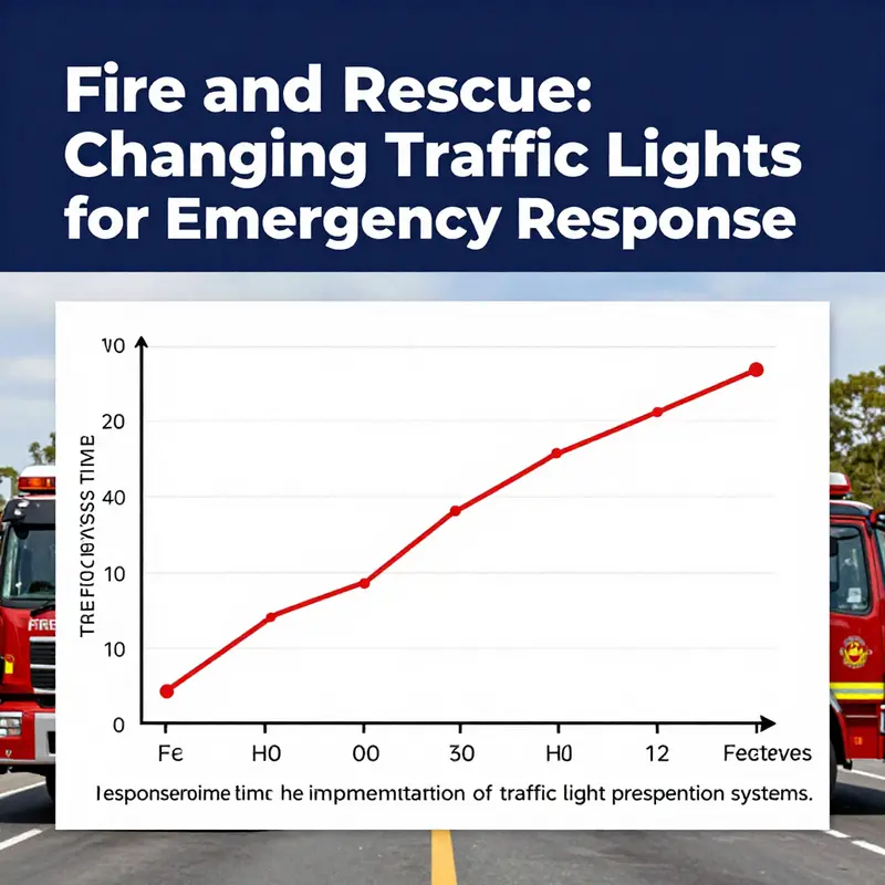 An emergency vehicle utilizes a preemption system to communicate with traffic lights, allowing for safe passage through intersections.