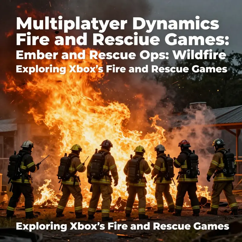 An immersive scene from Firefighting Simulator: Ignite showcasing realistic firefighting responses.