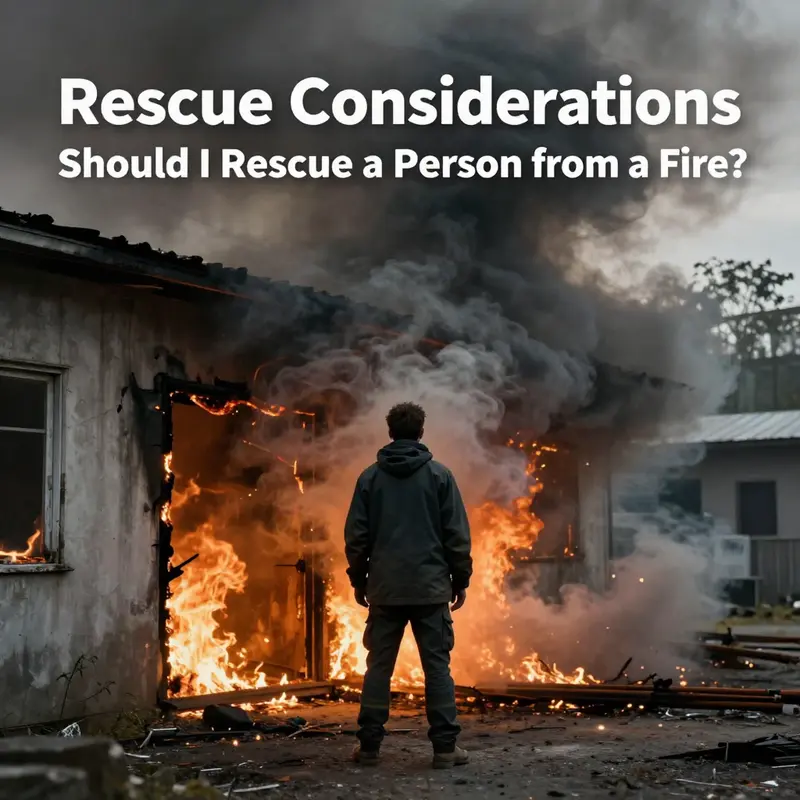 A decision-maker assessing the risks of entering a burning structure to rescue someone.