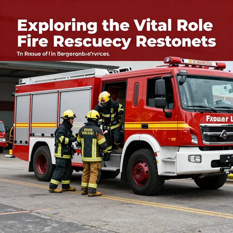 Illustration of a fire rescue apparatus detailing its critical components.