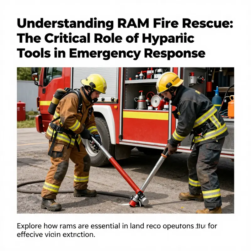 Fire rescue team actively using hydraulic rams for safe and effective victim extraction.