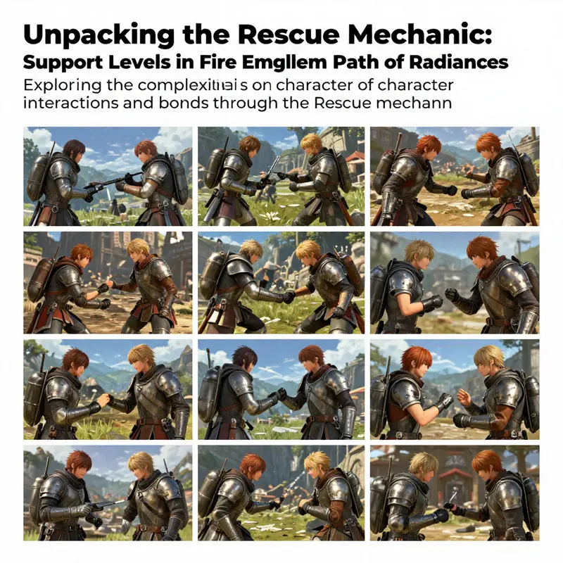 Collage of characters from Fire Emblem: Path of Radiance showcasing the variety of interactions and gameplay.